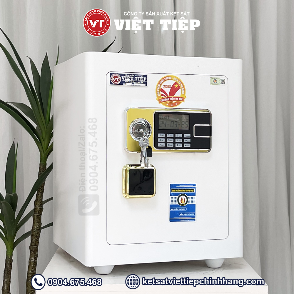 Két sắt điện tử DT56 màu trắng Két sắt điện tử DT56 màu trắng