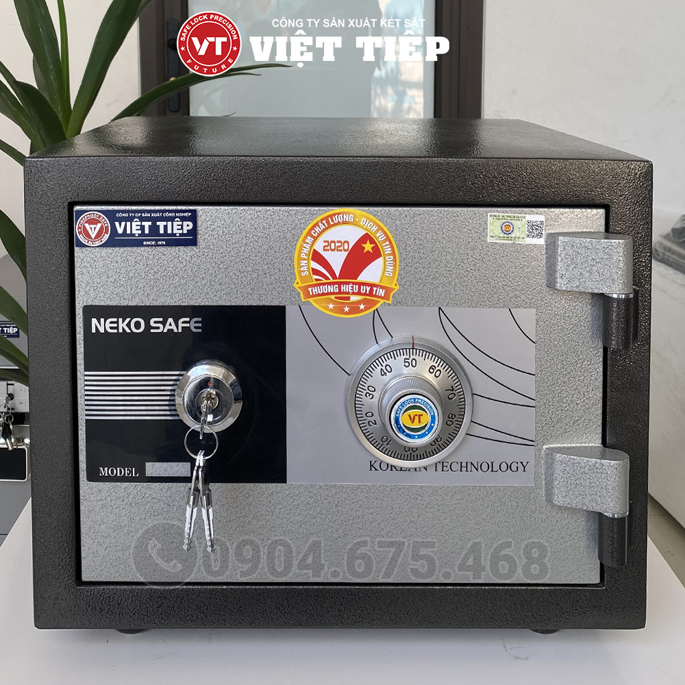 Tổng Thể Két Sắt Khóa Cơ VC38 Màu Ghi Xám Tổng Thể Két Sắt Khóa Cơ VC38 Màu Ghi Xám