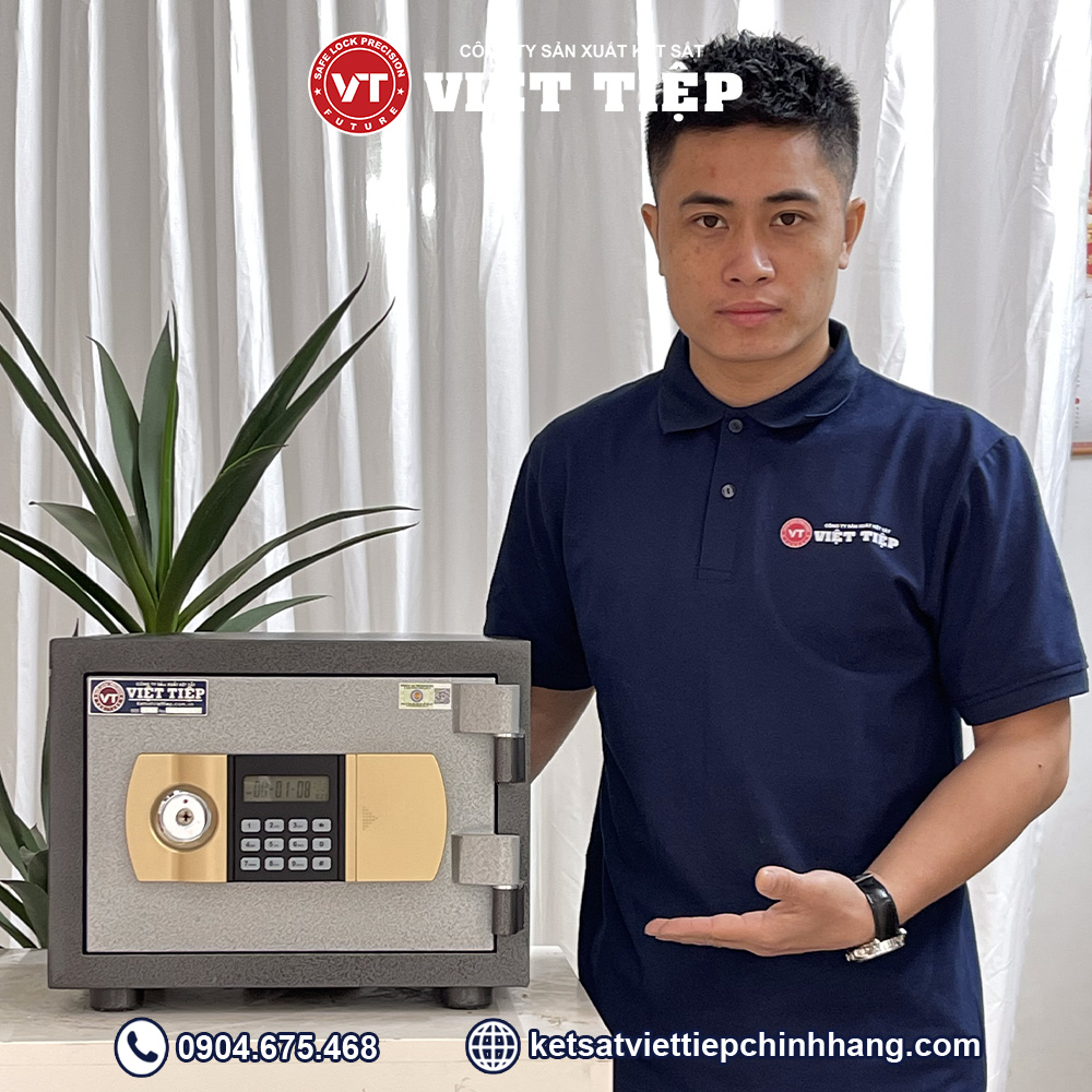 Két sắt điện tử mini VE25 màu xám Két sắt điện tử mini VE25 màu xám