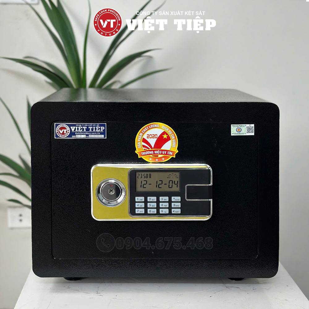 Két sắt điện tử mini DT38 màu đen Két sắt điện tử mini DT38 màu đen