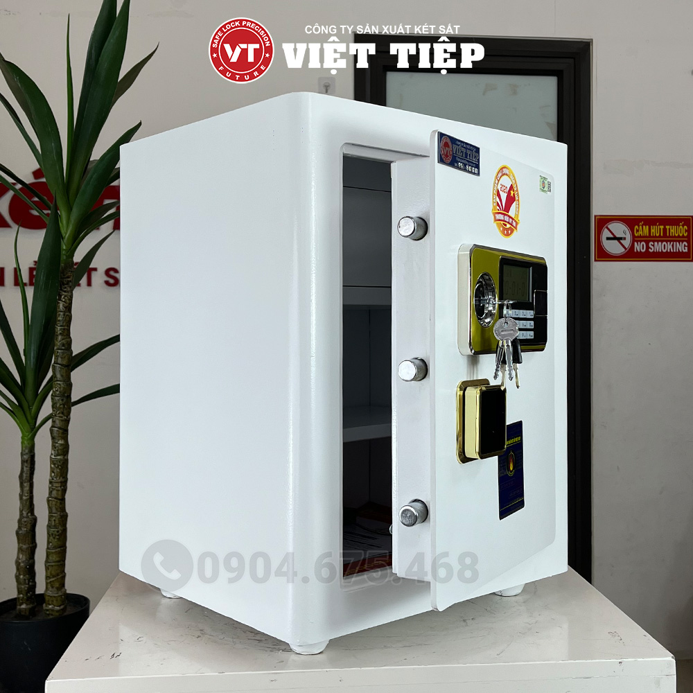 Két điện tử DT68 màu trắng Két điện tử DT68 màu trắng