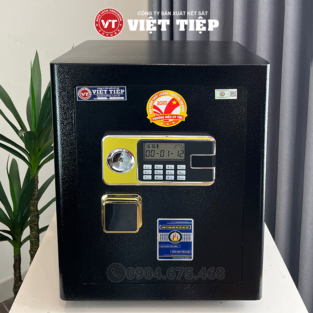 Ngoại hình két sắt điện tử DT68 màu đen Ngoại hình két sắt điện tử DT68 màu đen