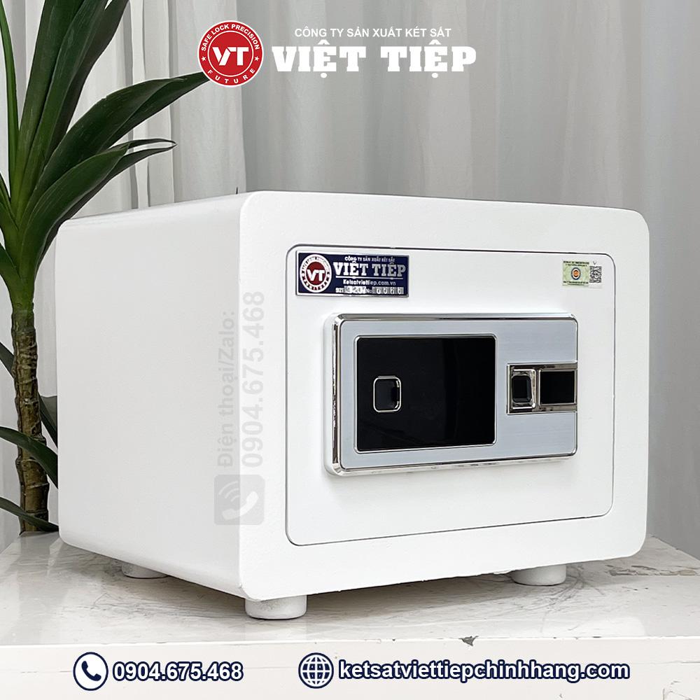 Két sắt vân tay mini VT25 mau trang Két sắt vân tay mini VT25 mau trang