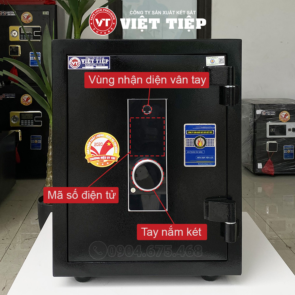 Bảng khóa và tay nắm két VM68 màu đen Bảng khóa và tay nắm két VM68 màu đen